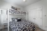 bedroom 3 - queen bed with twin bunk